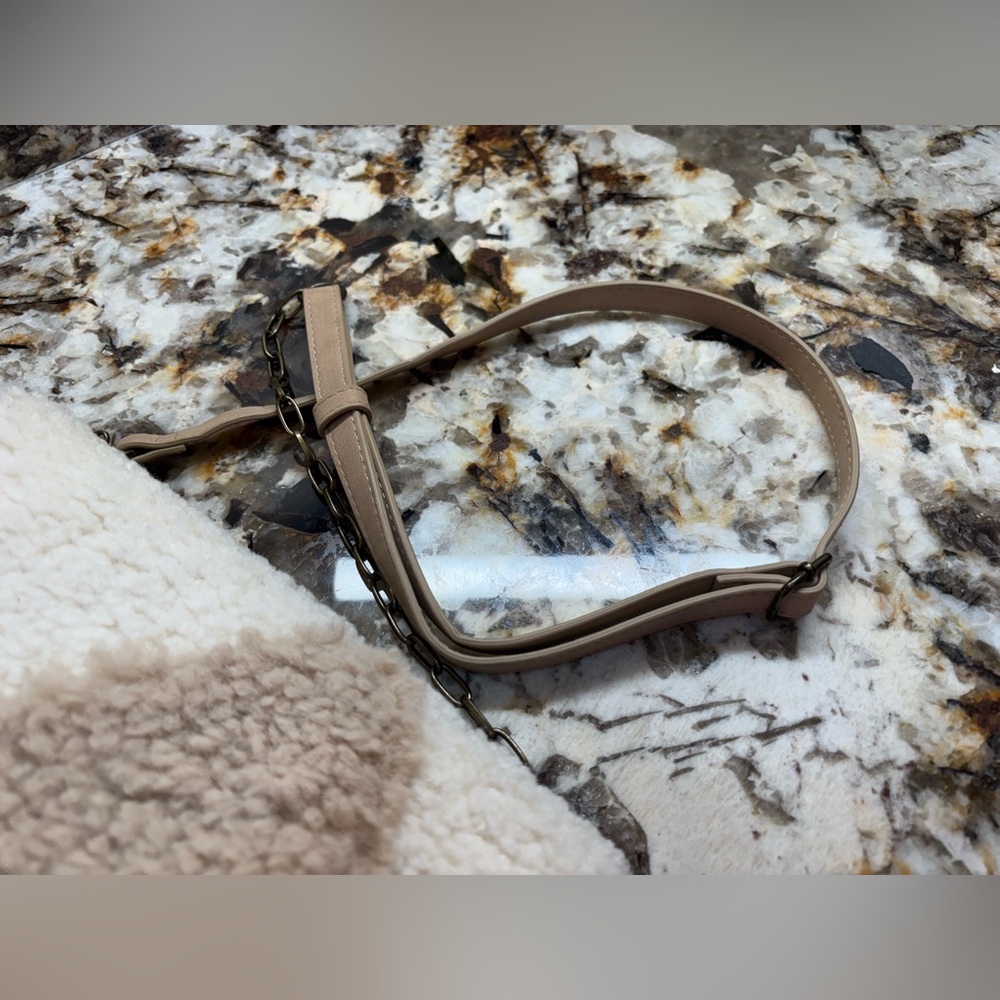 Universal Thread Teddy Crossbody Bag - Cream and Tan - Picture 13 of 16
